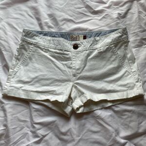 y2k/2010s Low Waist White Mini Shorts